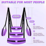Sex Swing Bdsm Sex Toys For Couples - Enhanced Ceiling & Door Sex Swings With Widened Neck Lumbar Hip Pads, Bondage Restraints Adult Toys With Adjustable Sex Straps, Holds Up To 300 Lbs