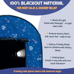 L’Arche Sensory Tent For Kids With Led Lights & Remote Blackout Pop-Up Calm Down For Autism, Adhd & Spd Indoor Sensory Room & Play Tent Foldable & Portable (Space Theme, Regular 35.4 In)