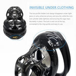 Male Chastity Device, Soft Silicone Tpe Material Lightweight Cock Cage For Men Penis Bondage, Discreet Invisible Lock Chasity Cage With 4 Cock Rings, Bdsm Sex Toys For Men (Black, M)