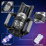 Sex Toy For Men Male Masturbator - Sex Toys Pocket Pussy With 12Cm Thrusting Distance?Male Sex Toys Penis Pump Male Stroker Hands Free Masturbators With Phone Stand & Foldable Handle, Blowjob Machine