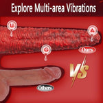 Realistic Monster Tongue Thrusting Dildo Vibrator Adult Sex Toys, 9.5" Big Fantasy Dildo With 10 Vibrating 3 Thrust Modes Remote Control Strong Suction Cup Anal Plug Penis For Women Men