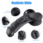 Silicone Realistic Dildo (L) + 17.3 Inch Super Long Dildo