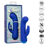 Thicc Chubby Bunny Silicone Massager with Dual Motor and Ultra-Thick Shaft
