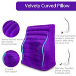 Curved Sex Pillow, Sex Toy Sex Furniture Inflatable, Velvety Sex Cushion Sex Position Pillow, Sex Toys For Couples Comfort, Deeper Penetration Couples Sex Toys Pillow For Bedroom