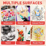 200 Sheets Watercolor Paper, 5 x 7 Inch, 140 lb 300 GSM Cold Press