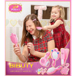 Kids Makeup Kit For Girl, Princess Toys Pretend Play Makeup Girls Toys, Kids Makeup Sets For Girls Beauty Salon Set Hair Accessories With Mirror, Hairdryer, Princess Cape Crown Handbag,Birthday Gifts