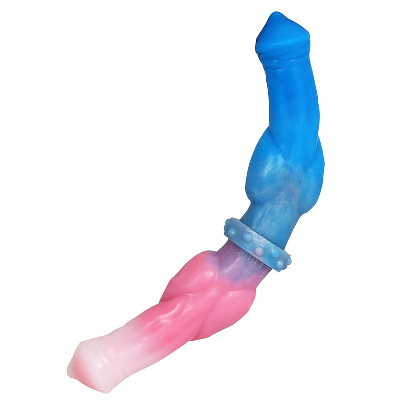 Double Ended Dildo Realistic Dog Dildo With Knot, 12Inch Long Silicone Dual Dildos Anal Plug Adult Toys For Women Couples And Men Gay