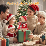 Capybara Plush With 10 Pcs Capybara Costume Christmas Style Dress Up, Christmas Set Capybara Backpack Decoratio, Capybara Stuffed Animal Birthday Gifts For Boys And Girls