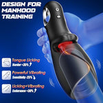 Male Sex Toys for Men Tongue Vibrator - Male Masturbator AI Smart APP Control Pocket Pussy Stroker with Tongue Licking & 10 Vibrating Modes Penis Vibrator, Adult Male Sex Toys for Mens Couples