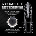 Premium Butt Plug Training Kit Silicone Anal Set