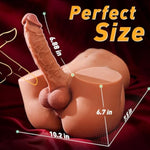 10.8Lb Male Sex Doll With Flexible Dildo, Realistic Sex Dolls 6.8In Huge Cock For Female Masturbation, Tight Anal Butt For Gay Sex Toys, Unisex Masturbator Sex Doll For Women Men Couple Sex Toy