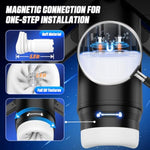 Sex Toys For Men Automatic Male Masturbator Penis Pump, 9 Scrotal Vibrations, Wing Handle Design, 9 Thrusting, Lcd Display, Male Sex Toy Pocket Pussy Sex Machine Adult Sex Toys & Games, Black