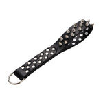 Spanking Paddle With Safe Rivet Fetish Adult Sex Toys Bdsm Sex Play Whips Faux Leather Studded Paddle Sexual Flirting Tools For Couple Men Women Sm Game Bedroom (Black)