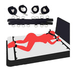 Bdsm Bondage Restraints Kit Toys For Couples King Bed Sex Ties For Ankles And Wrists For Queen Size Bed Restraints Straps Adult Play Bed Restraints Sex Adults Bondaged Handcuffs For Bedroom Sweater