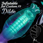 Inflatable Monster Dildo Anal Plug, Horse Fantasy Dildos with Big Knot, Expanding Dildo with Release Valve for Precise Sizing, Adult Sex Toys for Anal and Vaginal