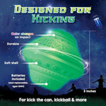 Cosmic Kick The Can: Outdoor Play With A Galactic Twist | Ages 5+, 4-12 Players| Glow In The Dark Toys For Kids 8-12 | Outside Games For Families | Light Up Sports | Gifts For Boys