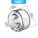 Advanced 4-Pack Universal Penis Pump Sleeve Replacement, Male Silicone Penis Vacuum Pump Seal Cover Enhancement Growth Pump Cap Sex Toy Extender Accessory For Men, White