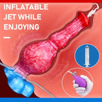 Simulation Squirting Horse Dildo Inflatable Knot Squirting Dildo Inflatable Butt Plug Sex Toy With Suction Cups