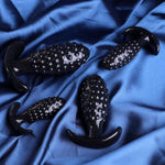 4Pcs Anal Training Kit Analplug Butt Plugs Set For Men Massage Prostate Wearable Anal Dilator Adult Sex Toys Massage For Women G Spot (Purple)