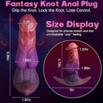5.95'' Large Monster Dildo Butt Plug, Medium Silicone Knot Fantasy Dildo With Curved Base, Anal Stretcher Prostate Toy, Big Anal Plug Trainer Adult Sex Toys For Men Women Couples Advanced Players