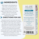 Aloe Cadabra Organic Water Based Lube, Tahitian Vanilla, 2.5oz, 1 Pack