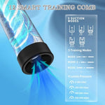 Penis Pump Penis Enlarger Extender With Lube,3 In 1 Men'S Vibrator,Electric Penis Vacuum Pump With 12 Smart Training Modes,Penis Sleeve Male Masturbator Sex Toys For Men Bigger Stronger (Blue)