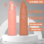 2 Sizes Penis Sleeve Extender, Reusable Cock Sheath, Soft Cock Sleeve Penis Extender Adult Sex Toys For Men Women, Durable Penis Enlarger Male Sex Toys For Couples Pleasure - 2 Pcs
