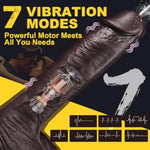 8.46" Black Squirting Dildo Realistic Ejaculating Toy, Silicone Real Skin Ejaculating Dildo With 7 Vibrating Modes, Curved Electric Penis For G-Spot Anal Play, Sex Toys For Women Men