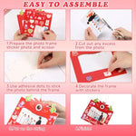 30 Pack Valentine's Day Monster Picture Frame Craft Kit for Kids, 6.7 Inch