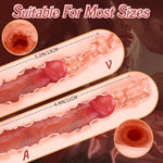 Male Sex Toys Realistic Pocket Pussy For Men - Male Masturbator Stroker With Plump & Wrinkled Pussy, Close-Ended Adult Sex Toy For Men With Dual Textured Channels For Men Masturbation