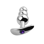 Anal Beads Jewelry Metal Butt Plug Anal Trainer Toy Sm Removable Base Anal Plug Sex Tools For Couple