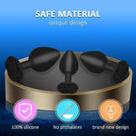 Silicone Anal Plug, Rose Baseprostate Stimulating Anal Toy - Butt Plug Men Women Masturbation Adult Sex Toys And Games (Black)…