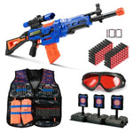 Kids Toy Sniper Rifle With Scope Tactical Vest Kit,4 In 1 Automatic Kids Sniper Rifle Toy Guns For Boys 8-12,Rifle Dart Guns Big Size,Toy Guns With Removable Magazines?2 Pcs