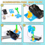 Bulk Stem Kits - 8 Set Electrical Fans, Girls Boys Crafts Science Kits For Kids Age 8-12, Stem Toys For Boys 6-8 8-10 6 7 8 10 12 13 Classroom, Engineering Activities Experiments Projects Circuit