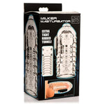 Milker Masturbator Sleeve For Men & Couples. Extra Tight & Thick Ribbed Tunnel For Stimulation. Compatible With The Milker Pro Edition - Semi-Transparent