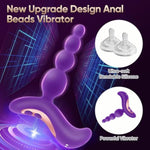 Vibrating Anal Beads Butt Plug - Anal Toys Sex Toys For Women And Men, Adult Toys Vibrater Wand Prostate Massager, Anal Vibrator Sex Novelties G Spot Dildo Sexual Pleasure Tools For Couples (Purple)