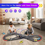 Slot Car Race Track Sets With 4 High-Speed Racing Car, 20Ft Electric Race Car Track For Boys And Kids, Dual Racing Game Lap Counter Circular Overpass Track,Toys Gifts For Adults Boys Ages 6 7 8-12
