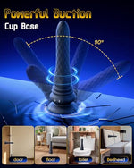 3 in 1 Prostate Massager Anal Vibrator - Powered Vibrating Butt Plug Male Sex Toys for Men with 9 Wave Wriggling Modes, Anal Dildo Plug Adult G, P-Spot Vibrator Remote Control Fetish Jewelry