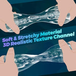 Manual Male Masturbator Sex Toy For Men,Squeezable Transparent Pocket Pussy Sleeve Stroker For Penis Stimulation Open Ended Handjob Glans Training Penis Trainer Blowjob Adult Toy For Men Masturbation