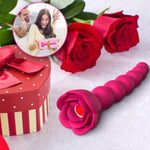 Vibrating Anal Beads Butt Plug App Remote Control Anal Vibrator With 9 Vibration Anal Sex Toys For Women Couple Use (Rose Red)