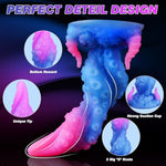 8" Knot Tentacle Dildo, Small Alien Knotted Dildo Monster Unicorn Horse Dragon Dog Dildos With Suction Cup For Hands-Free, Anal Toys For G-Spot Prostate, Adult Sex Toys For Women Men Gay Couples