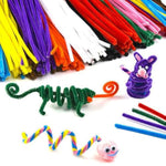 200 Pcs Green Christmas Pipe Cleaners, Plush Chenille Stems for Holiday Crafts