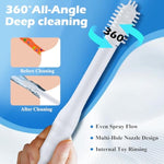 Sex Toy Cleaner For Male Masturbators Sex Doll, Adult Toy Cleaner For Pocket Pussy, Reusable Douche Washer Kit With 2 Drying Sticks, Silicone Brush Tip With 10-Hole Nozzle For Deep Cleaning And Care