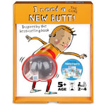 , I Need A New Butt, Kids Board Game Based On The Book With Popper & Cheek Tiles, Fun For Family Game Night, 2-4 Players, For Ages 5 & Up