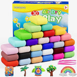 30 Colors Air Dry Clay Modeling Compound for Kids and Beginners