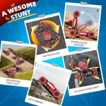 Spider Rc Cars Toys With Body Tires Lights, 2.4Ghz Gesture Hand Control Car One-Button Deformation, Fast 360°Rotation Toys Birthday Gifts For 7 8 9 10 Year Old Boys Age 6-12