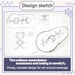 Male Masturbator 3D Plush Nodes Channel Stroker Pocket for Men 1.48 LB