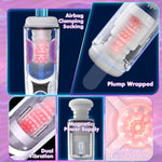 Male Masturbators, 6 Sexual Voices Sex Toy, 2000Mah Battery Automatic Mastusbator, 7 Thrusting & Rotating Modes Men Sex Toy Pocket Pussies Blowjob Male Stroker Works For 90 Minutes