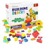 Building Blocks 208 Piece Set Compatible With All Major Brands, Classic Big Bricks For Kids Toddlers, Stem Large Building Toys With Gift Box For Boys Girls Ages 3 4 5 6 7 8+