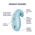 Dipping Delight Vibrator Sex Toy | Adult Toys For Women | Best Sucking Clitoral Stimulation | Vibrating Sexual Pleasure Device | Stimulation Vibrators | Woman Sextoy (Blue)